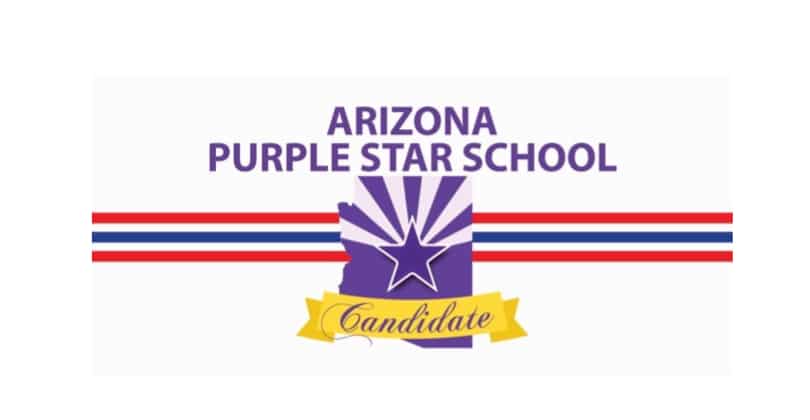 Arizona Purple Star School Candidate Logo